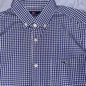 Vineyard Vines Blue Gingham Shirt